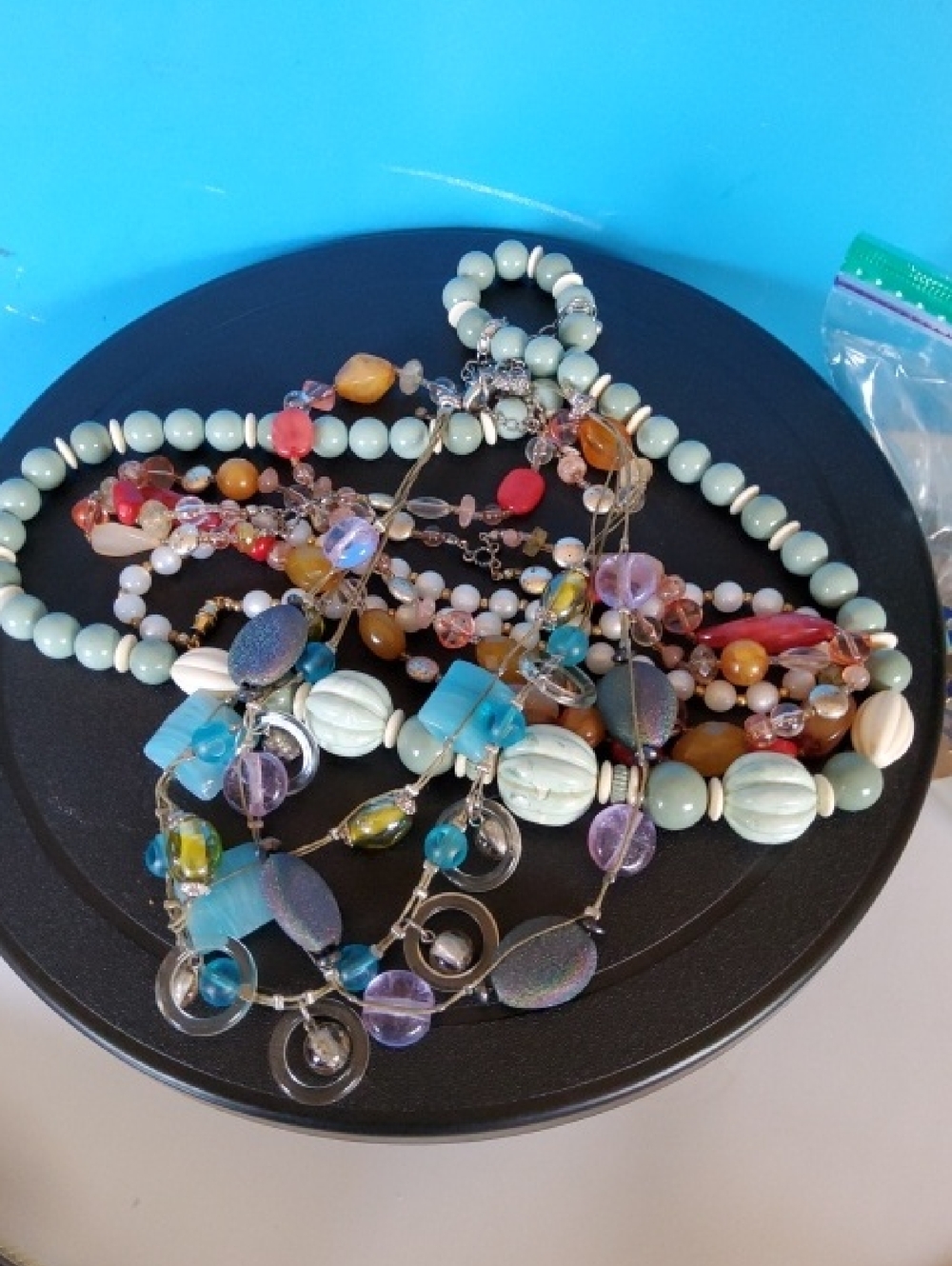 Bundle of four necklaces .